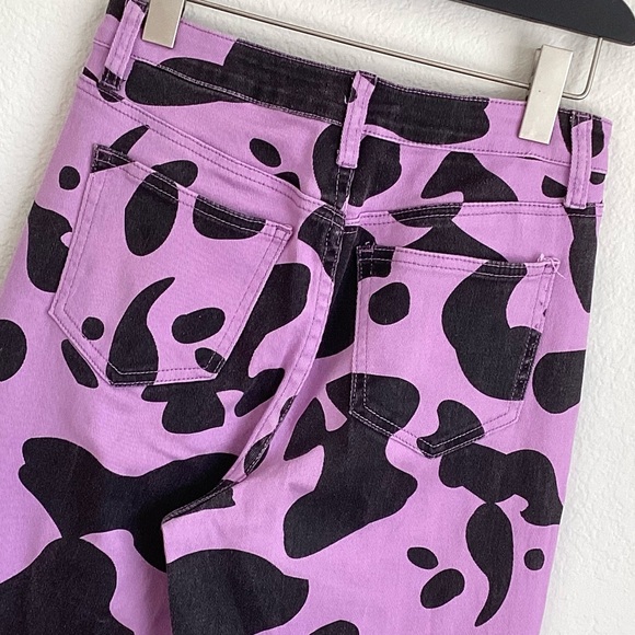 \Machine\ Purple Cow Print Jeans - Picture 11 of 16